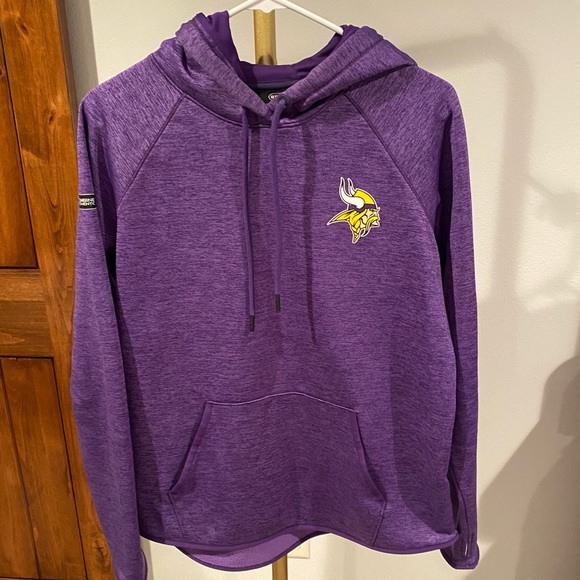 Under Armour Combine Authentic Size Medium Minnesota Vikings Hoodie Sweatshirt - Picture 1 of 7